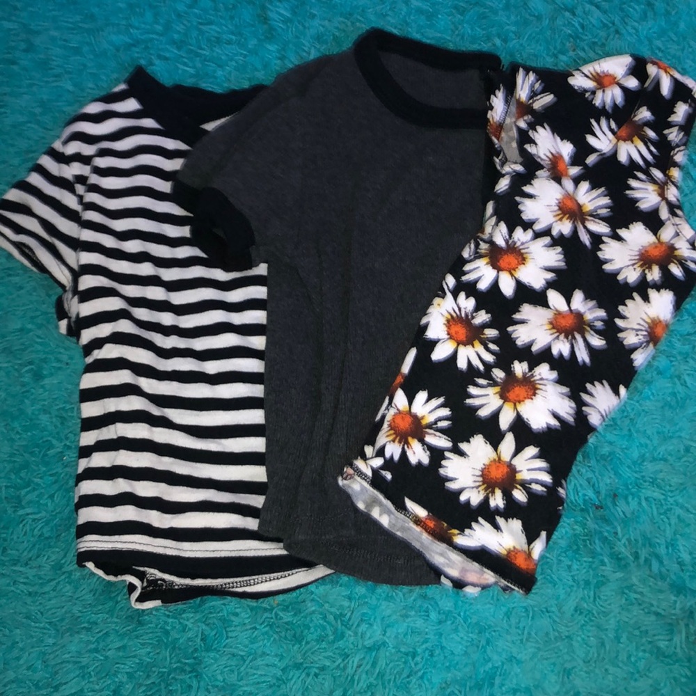 3 crop tops